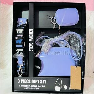 STEVE MADDEN CROSSBODY BAG AIRPOD CASE WEBBING STRAP
